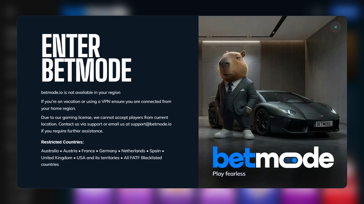Betmode.io Casino