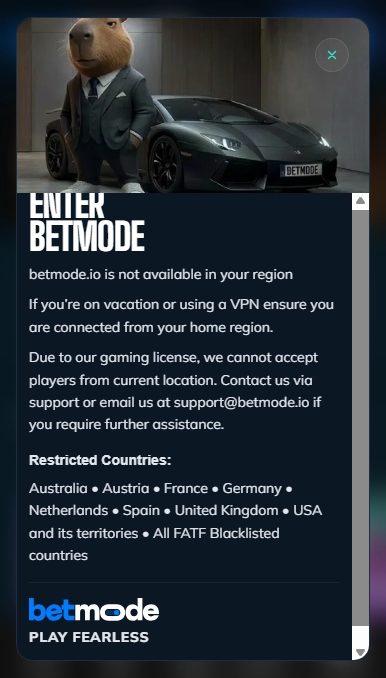 Betmode.io Casino